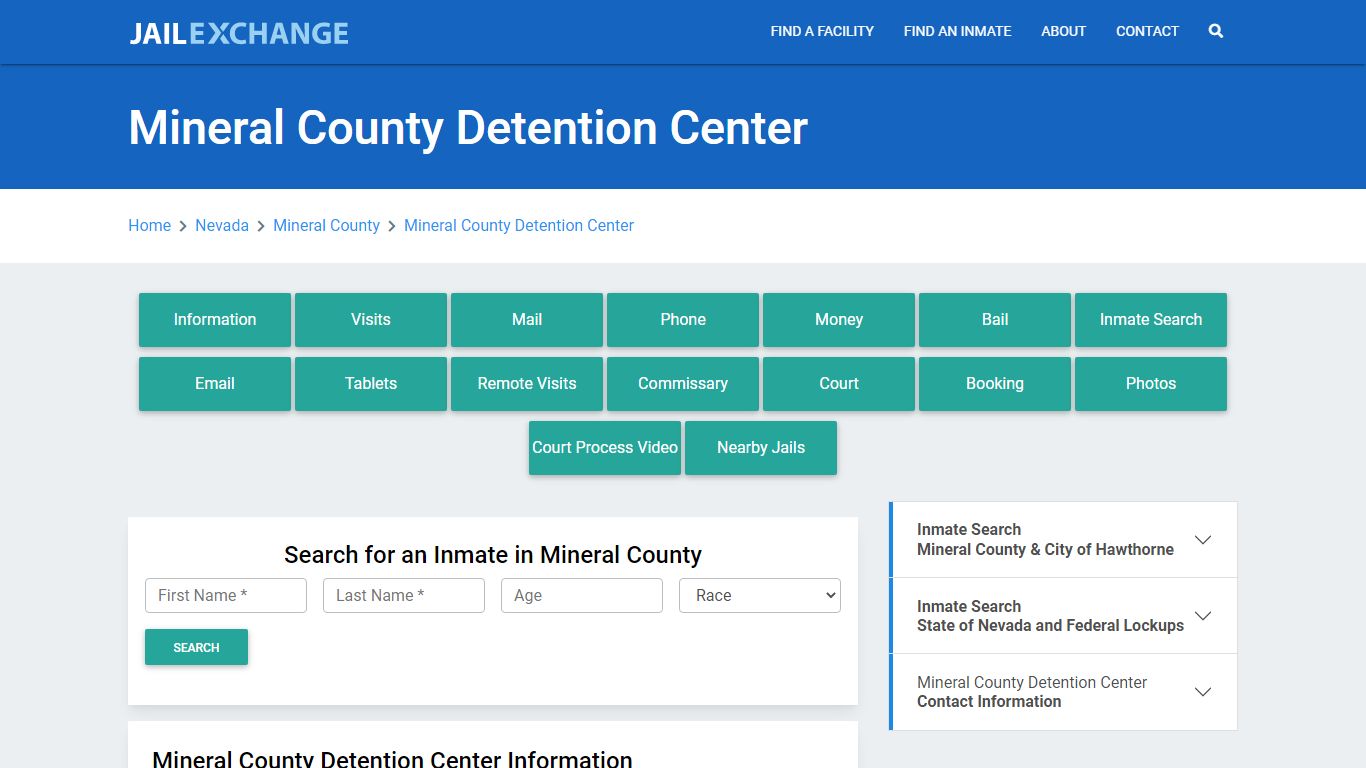 Mineral County Detention Center - Jail Exchange